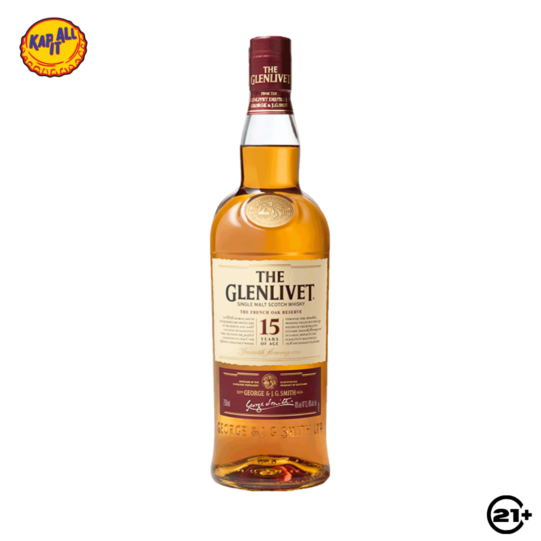 THE GLENLIVET 15 Y.O SINGLE MALT SCOTCH WHISKY 700ml