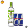 PAKET SMIRNOFF GREEN APPLE VODKA 700ml + 2 RED BULL 250ml