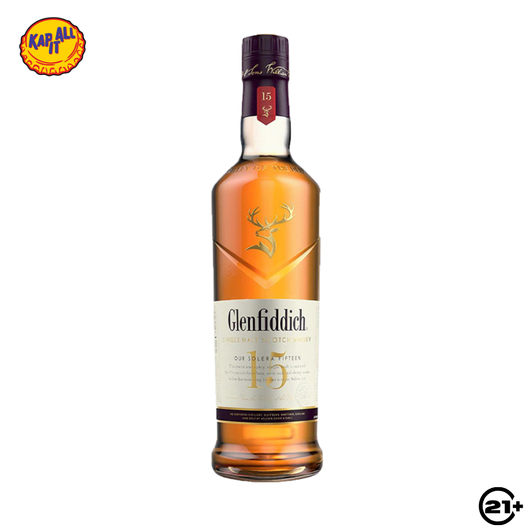 GLENFIDDICH 15 Y.O SINGLE MALT SCOTCH WHISKY 700ml