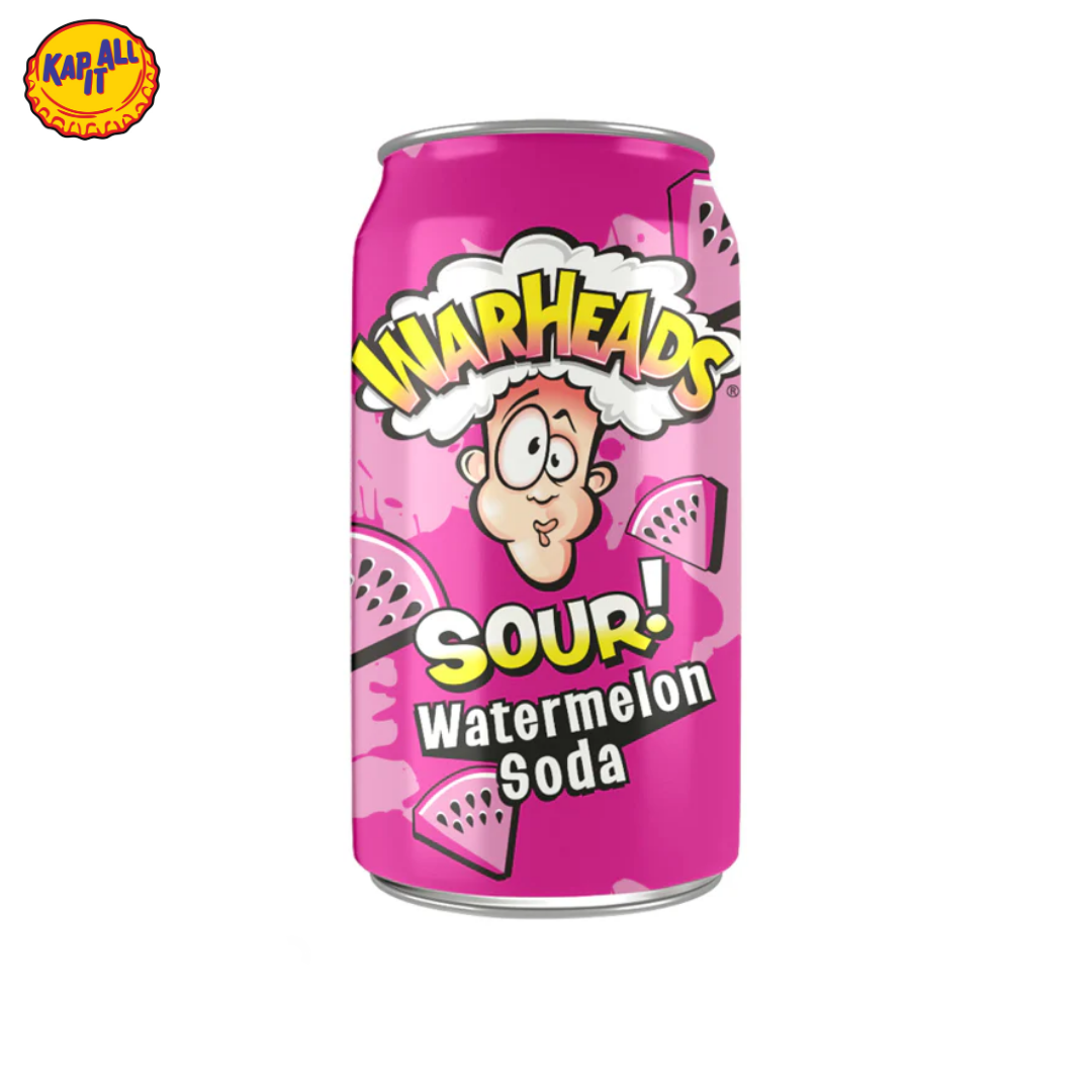 WARHEADS SOUR WATERMELON SODA 355ml