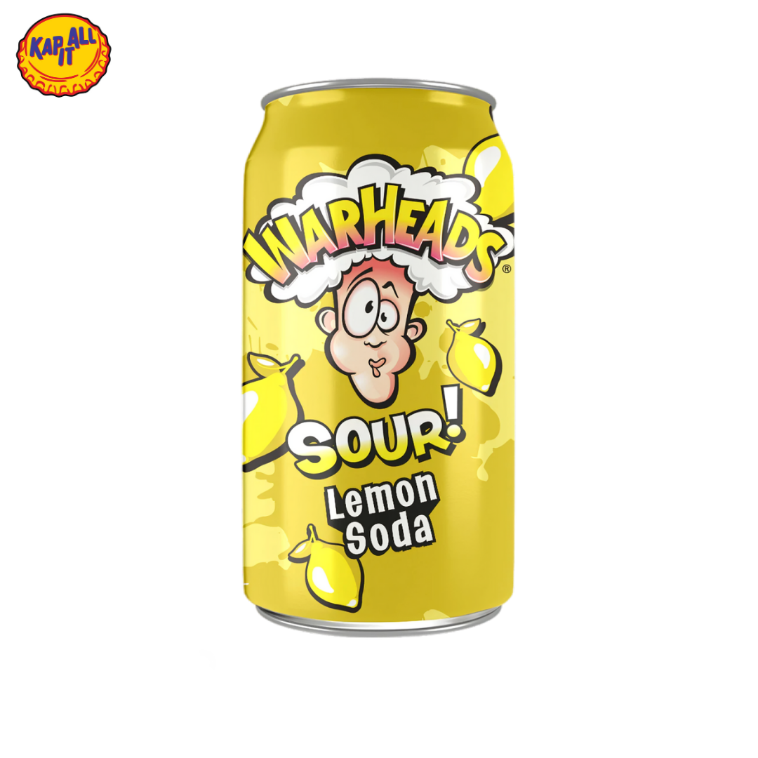 WARHEADS SOUR LEMON SODA 355ml