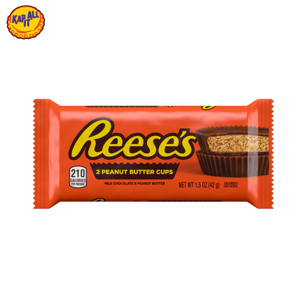 REESES 2 PEANUT BUTTER CHOCOLATE CUPS 42g