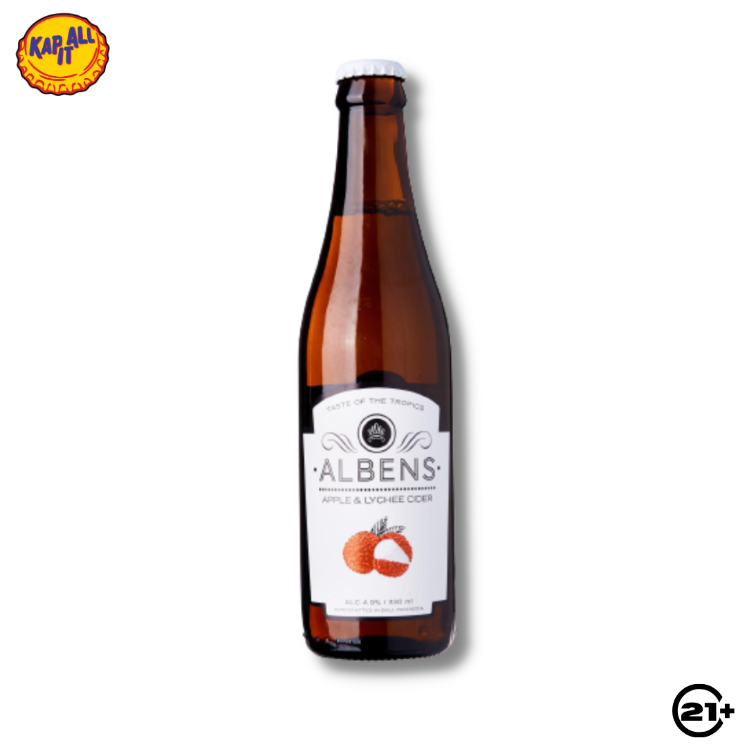 ALBENS LYCHEE APPLE CIDER PINT 330ml