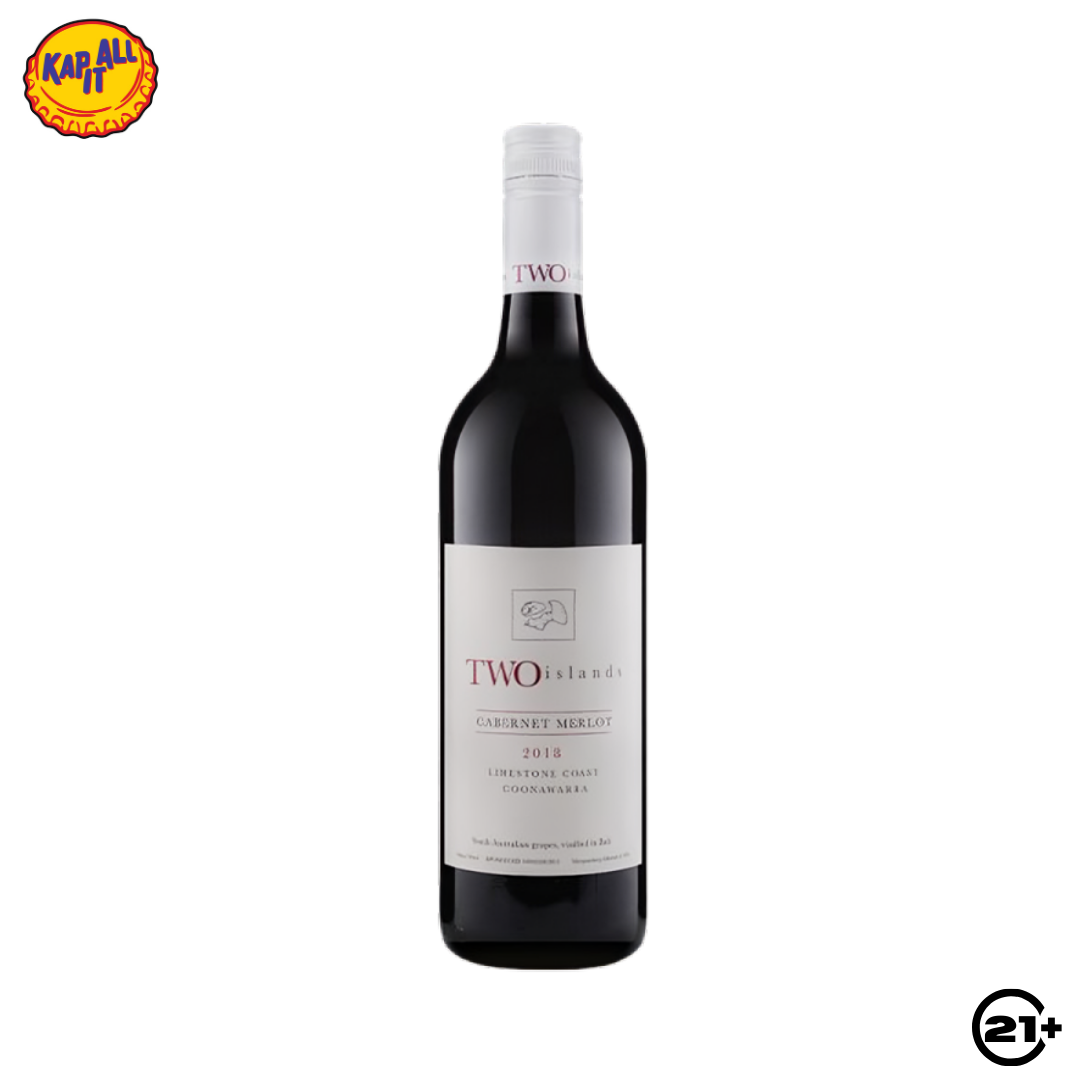WINE HATTEN TWO ISLAND CABERNET MERLOT 750ml