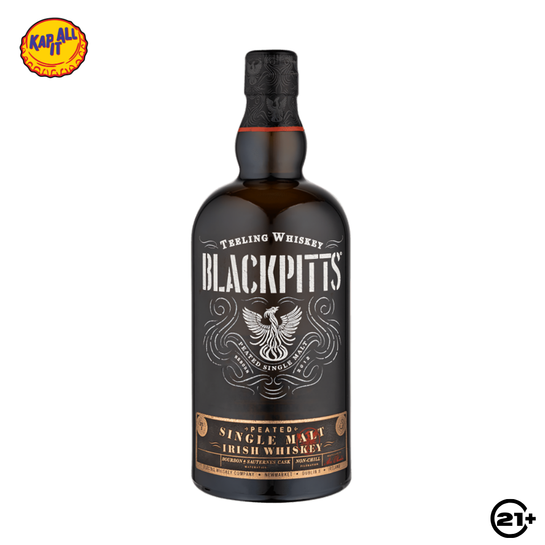 TEELING BLACKPITTS PEATED SINGLE MALT IRISH WHISKEY 700ml