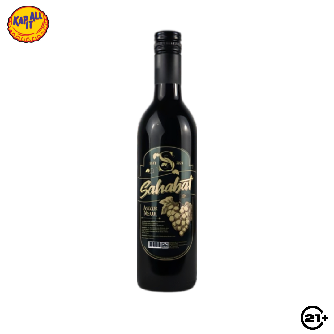 ANGGUR MERAH SAHABAT BLACK LABEL 550ml