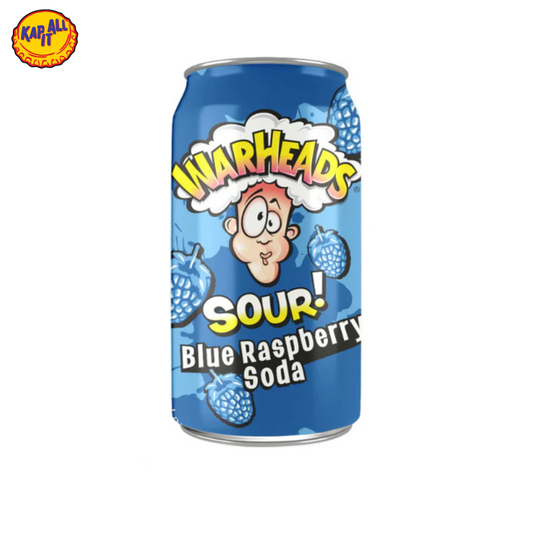 WARHEADS SOUR BLUEBERRY RASPBERRY SODA 355ml