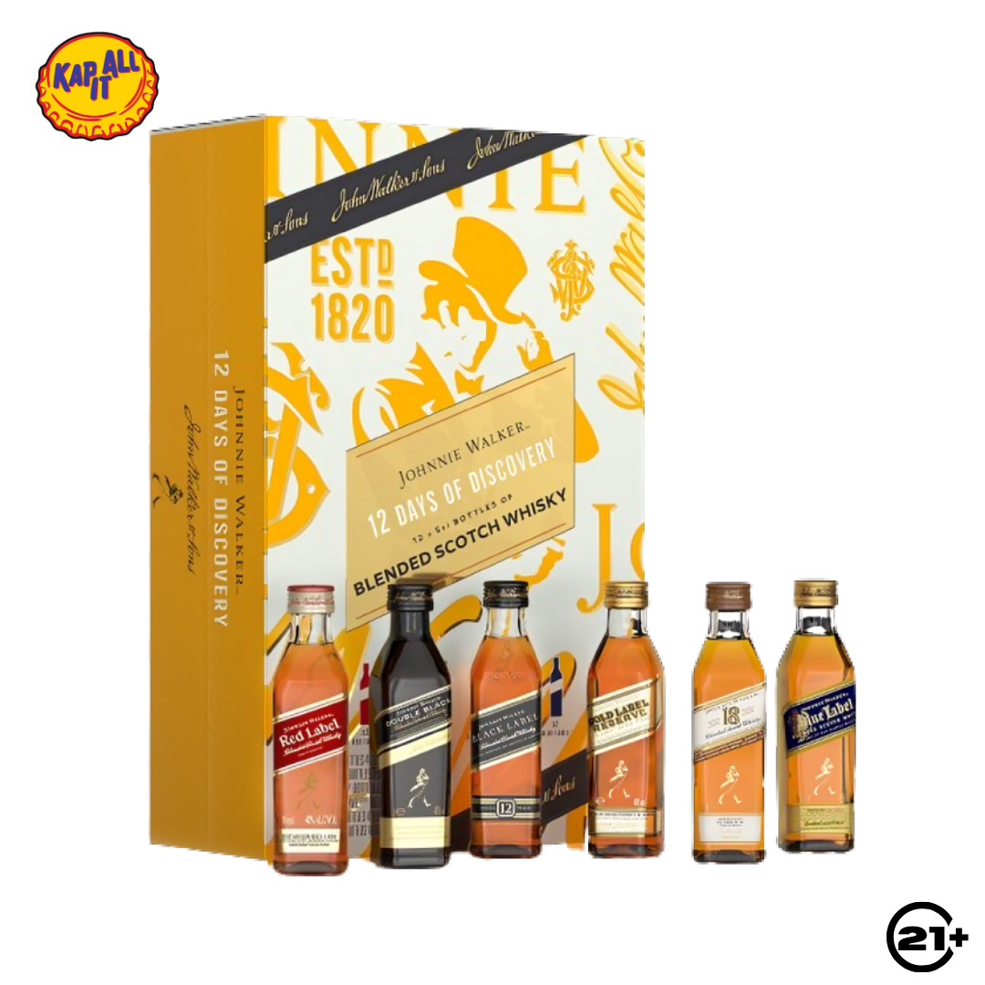 JOHNNIE WALKER 12 DAYS OF DISCOVERY CALENDAR 12 X 50ml