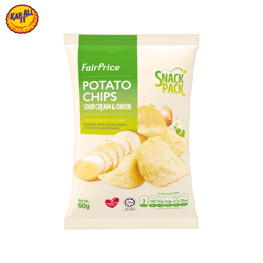 FAIRPRICE POTATO CHIPS SOUR CREAM & ONION 60g