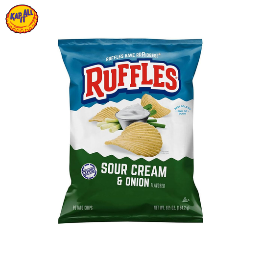 RUFFLES SOUR CREAM & ONION 184.2g