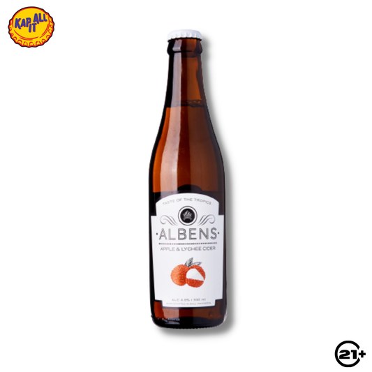 ALBENS LYCHEE APPLE CIDER PINT 330ml