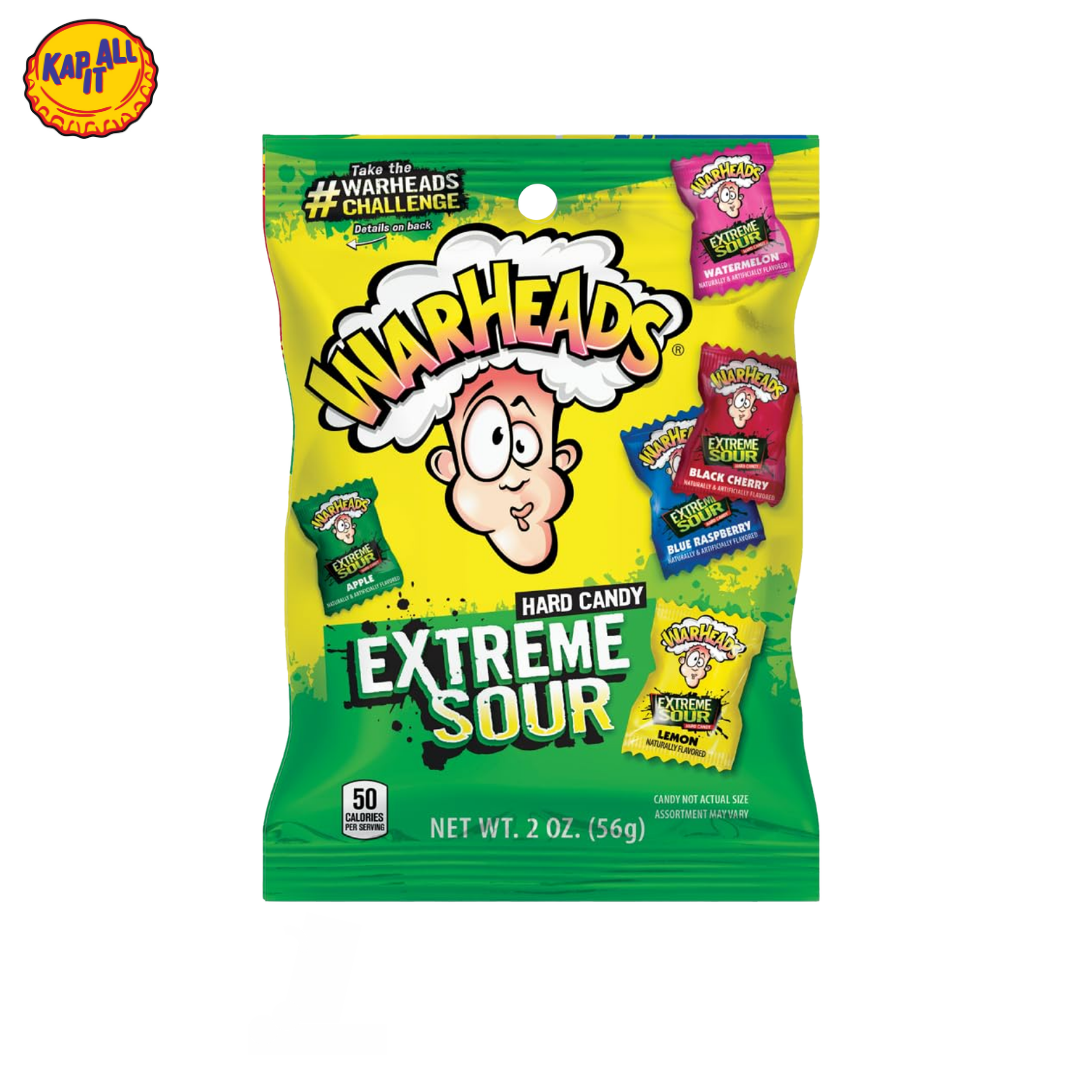 WARHEADS HARD CANDY EXTREME SOUR 56g