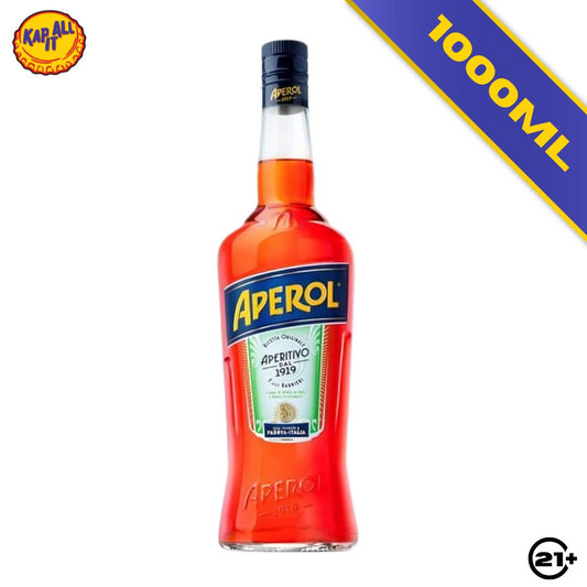 APEROL APERITIVO ORIGINAL ITALIAN LIQUEUR 1000ml