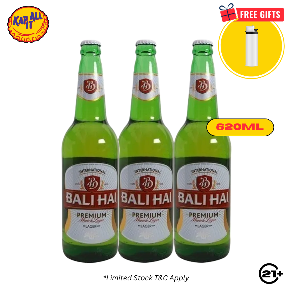 BEER BALI HAI PREMIUM QUART 620ml - 3 BOTOL (Free Korek Api)