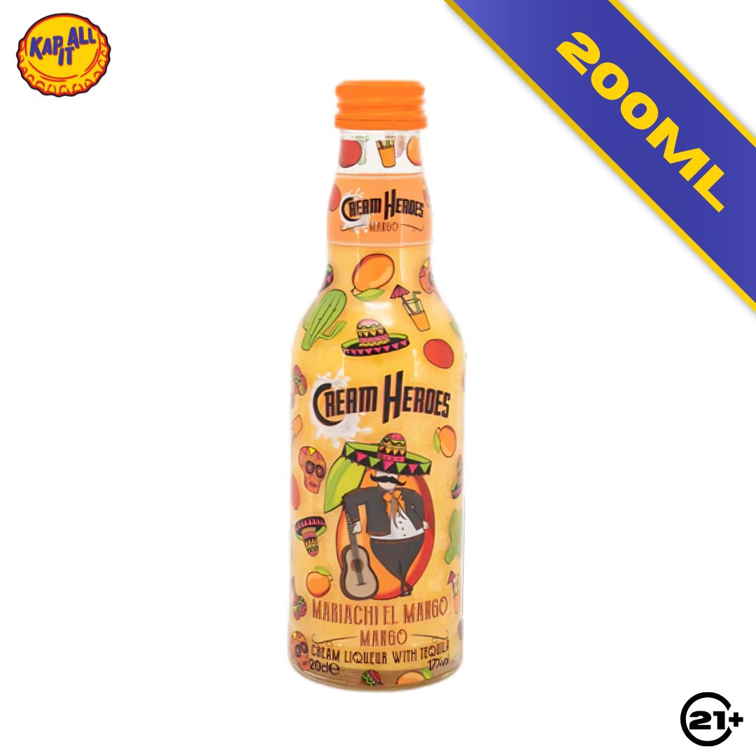 CREAM HEROES MARIACHI EL MANGO FLAVOR TEQUILA 200ml