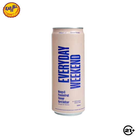 BEER EVERYDAY WEEKEND HARD SELTZER MANGO & PASSIONFRUIT 330ml