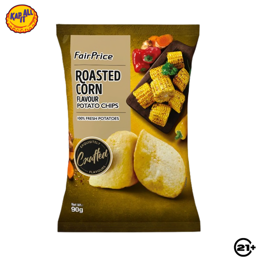 FAIRPRICE POTATO CHIPS ROASTED CORN SNACK PACK 90gr