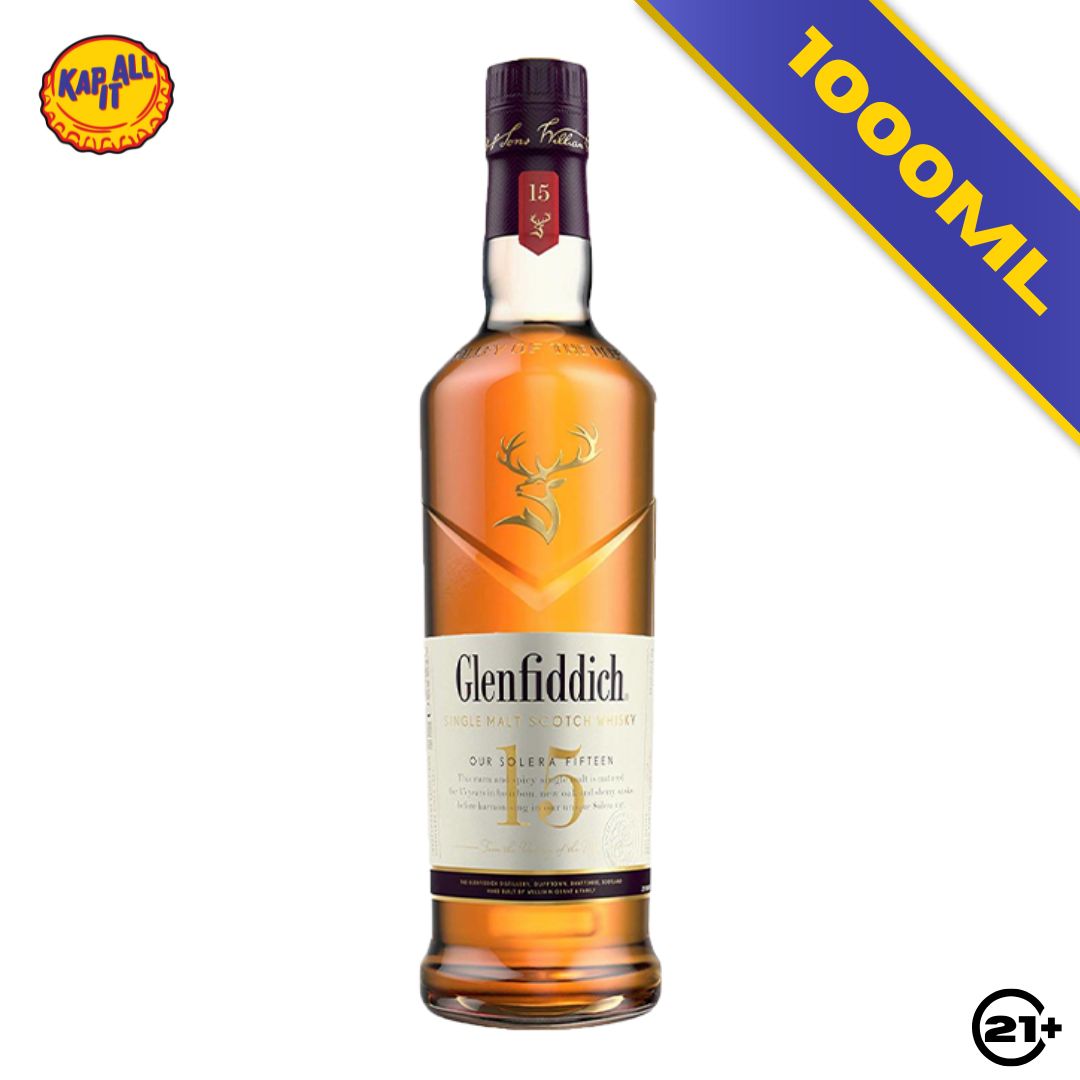 GLENFIDDICH 15 Y.O SINGLE MALT SCOTCH WHISKY 1000ml