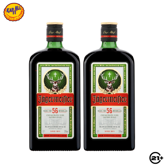TWIN JAGERMEISTER GERMAN LIQUEUR 700ml - 2 BOTTLES