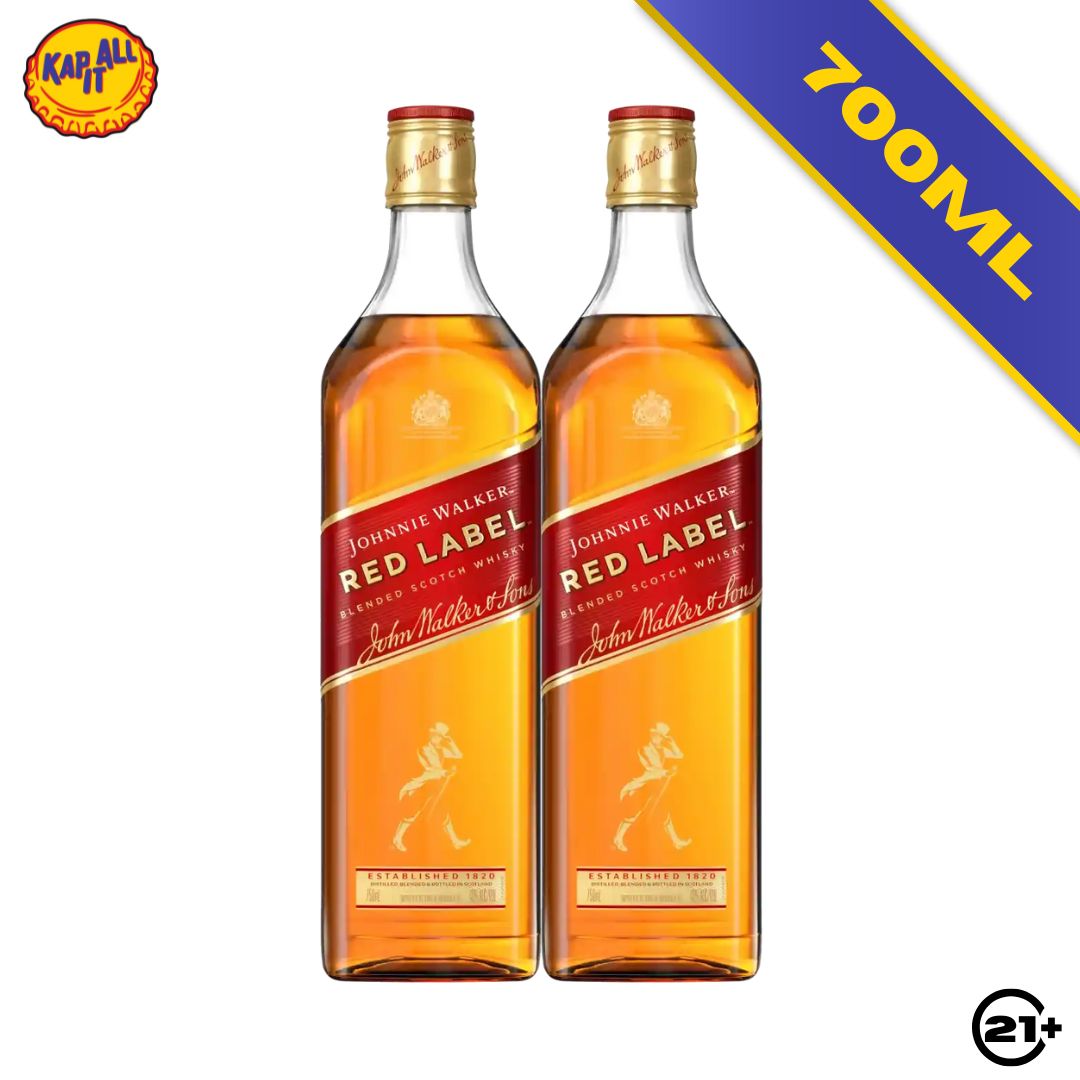 TWIN JOHNNIE WALKER RED LABEL 700ml - 2 BOTTLES
