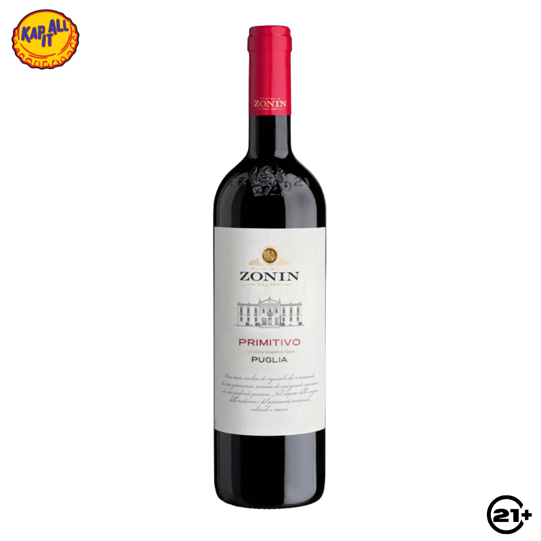 WINE ZONIN PRIMITIVO PUGLIA 2024 750ml