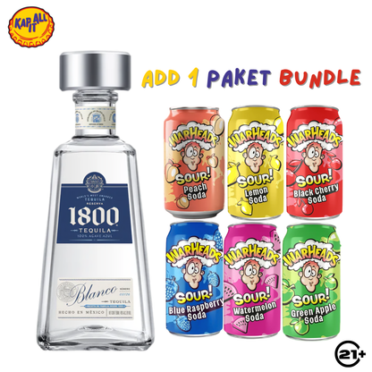 1800 BLANCO SILVER TEQUILA 750ml