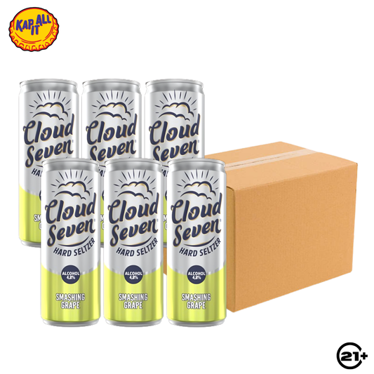 PAKET BEER CLOUD SEVEN GRAPE CAN 350ml - 1 DUS (24 CAN)
