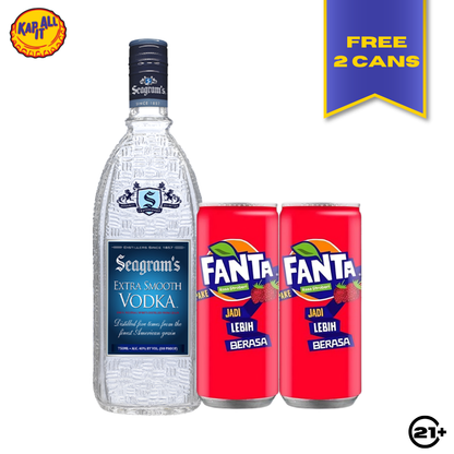 BUNDLING SEAGRAMS SEAGRAM EXTRA SMOOTH VODKA 750ml
